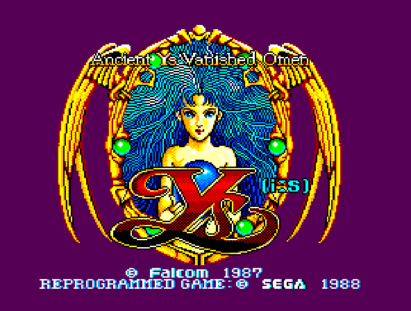 Ys - The Vanished Omens (FM Sound hack) Title Screen